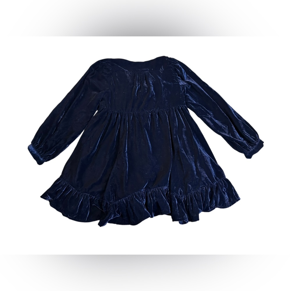 Free People Womens Estella Velvet Party Mini Dress, blue, SMALL - Picture 11 of 12